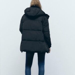 Zara Black Puffer Jacket